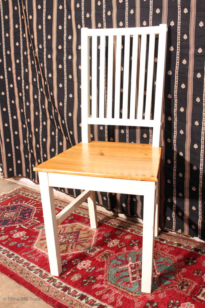 Stuhl Esszimmerstuhl Weiß Holzstuhl Wunderschöner trendiger Küchenstuhl 