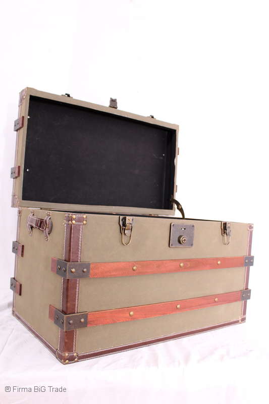 M Vintage 3 Größen Transportkiste Kutscherkoffer Wäschetruhe Tisch 